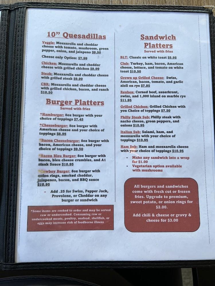 Casey's Restaurant & Lounge Menu image 4